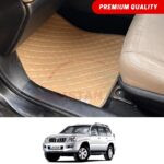 Toyota Prado FJ 120 Flat Style 7D Floor Mats Beige Stitch Toyota Prado FJ 120 Flat Style 7D Floor Mats Beige Stitch