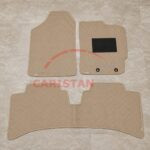 Toyota Aqua Flat Style 7D Floor Mats Beige Stitch 2017-22 2