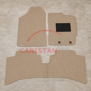 Toyota Aqua Flat Style 7D Floor Mats Beige Stitch 2017-22 2