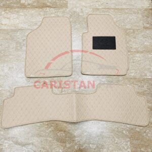 Toyota Corolla Flat Style 7D Floor Mats Beige Stitch 2009-10 2