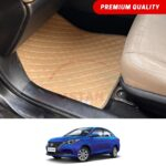 Changan Alsvin Flat Style 7D Floor Mats Beige Stitch