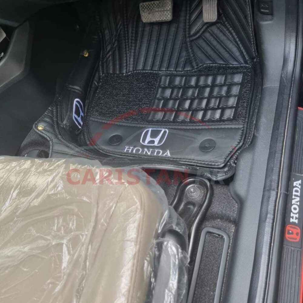  Honda City 9D Premium Floor Mats Black With Grass 2022 Model & Onwards