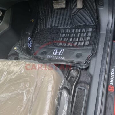 Honda City 9D Premium Floor Mats Black With Grass 2022 Model & Onwards