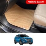 Hyundai Tucson Flat Style 7D Floor Mats Beige Stitch