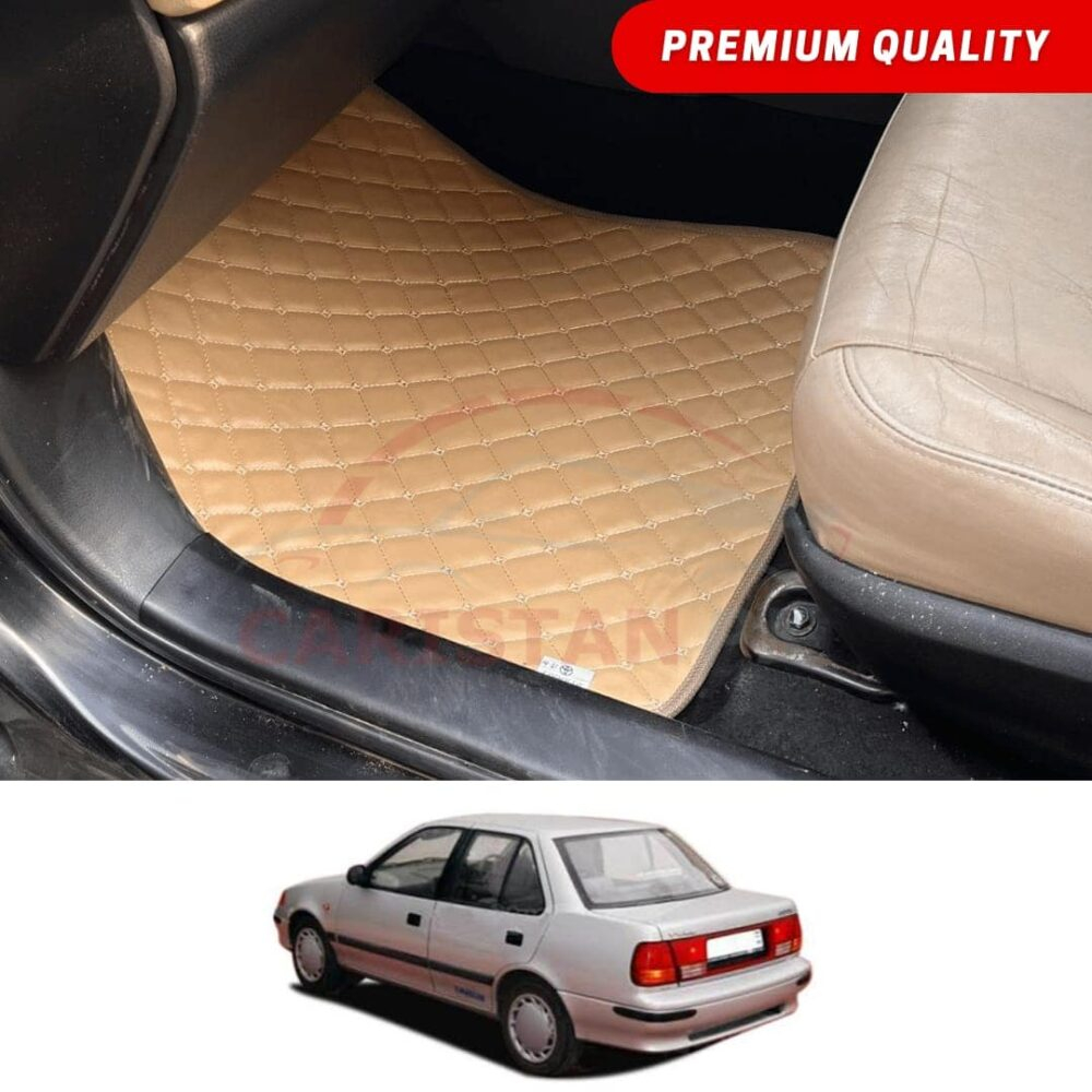Suzuki Margalla Flat Style 7D Floor Mats Beige Stitch Suzuki Margalla Flat Style 7D Floor Mats Beige Stitch