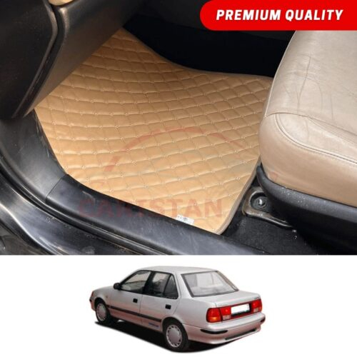 Suzuki Margalla Flat Style 7D Floor Mats Beige Stitch