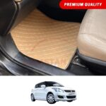 Suzuki Swift Flat Style 7D Floor Mats Beige Stitch 2007-21