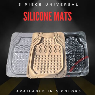 Universal Silicone Floor Mats 3 Piece Now In 5 Exciting Colors