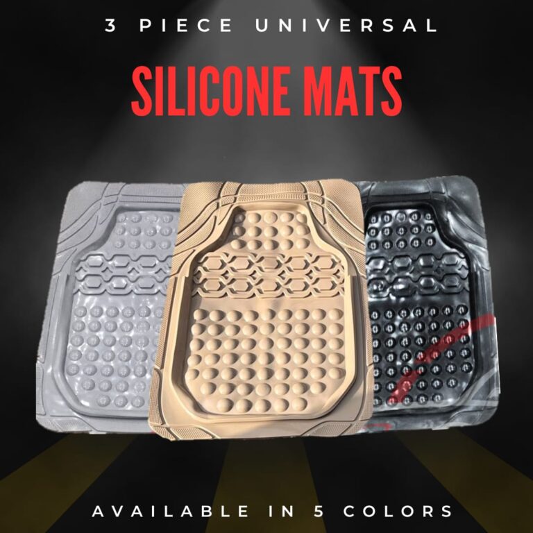 Universal Silicone Floor Mats 3 Piece Now In 5 Exciting Colors