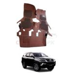 Toyota Fortuner Premium 9D Floor Mats Brown 2016-25