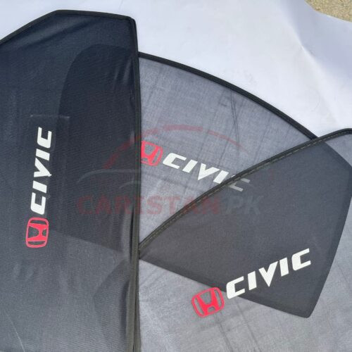 Honda Civic Sunshades With Logo 2022 Model & Onwards 1