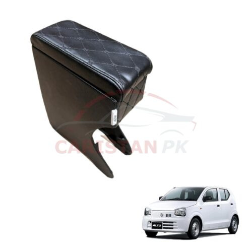 Suzuki Alto Custom Fit Car Wooden Armrest Black 2017-24
