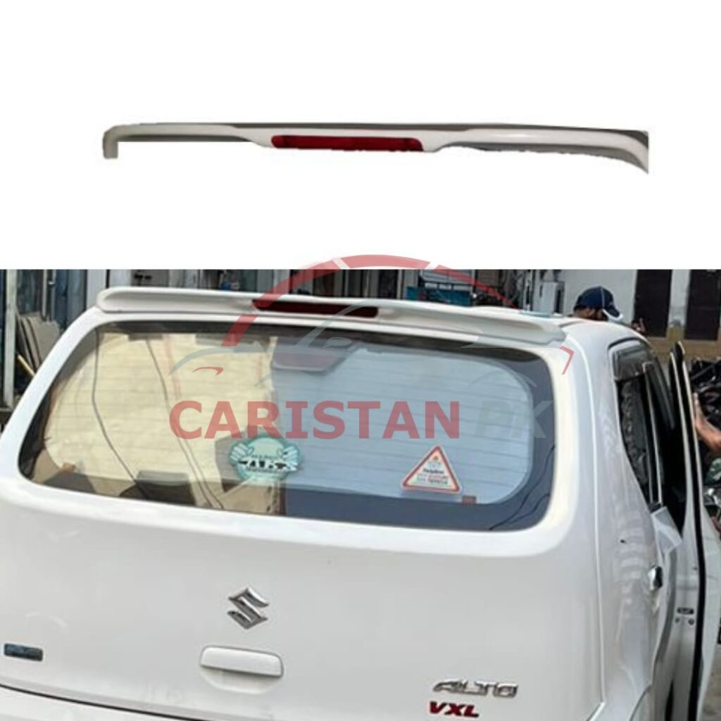 Unpainted Suzuki Alto Roof Spoiler With LED Light 2017-24