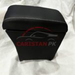 Toyota Vitz Custom Fit Car Wooden Armrest Matt Black White 2006-10 5