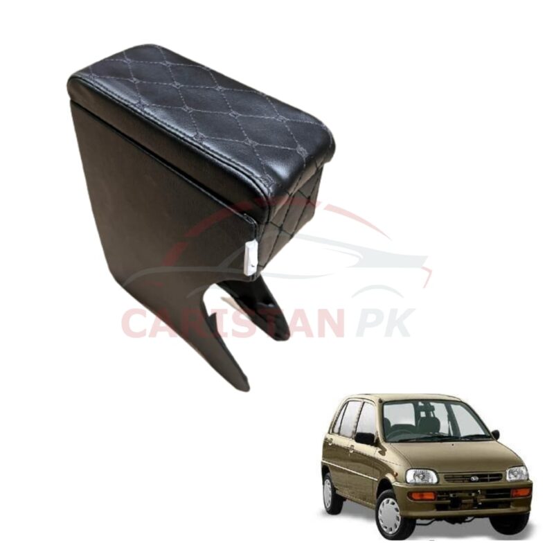 Daihatsu Cuore Custom Fit Car Wooden Armrest Black Daihatsu Cuore Custom Fit Car Wooden Armrest Black