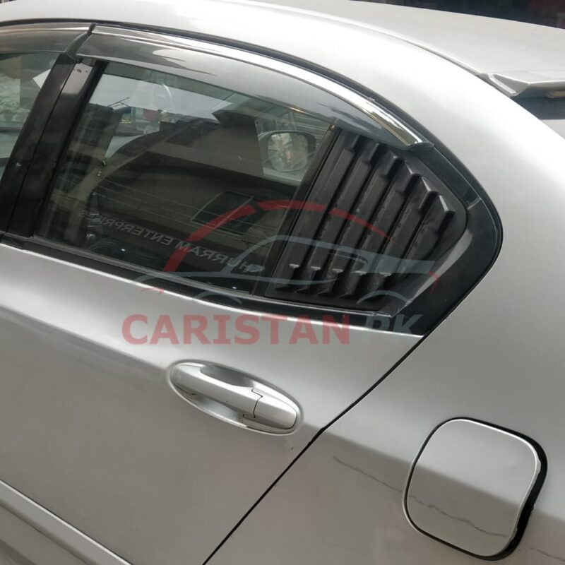 Honda City Quarter Glass Evo Rack Louver Cover Vent Set 2009-21 2
