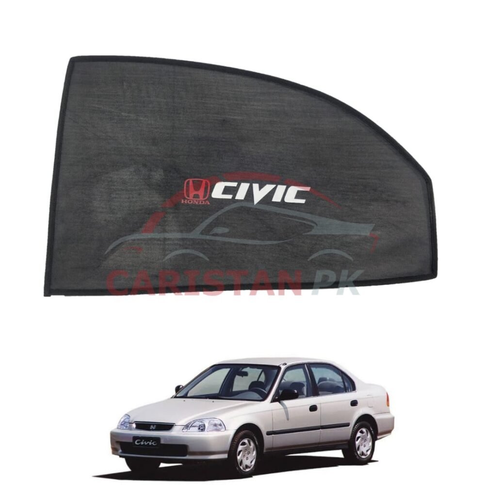 Honda Civic EK Sunshades With Logo Honda Civic EK Sunshades With Logo