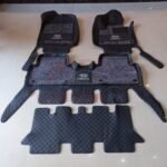 KIA Sorento Premium 9D Floor Mats Black With Grey Grass 1