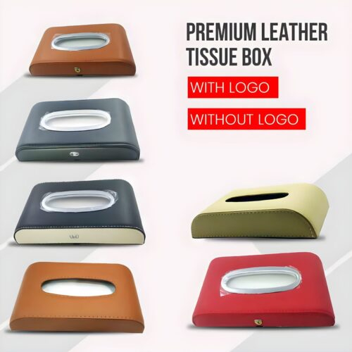Premium Leather Car Tissue Box Available In Many Exciting Colors