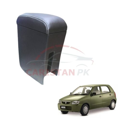 Suzuki Alto Custom Fit Car Wooden Armrest Matt Black White 2000-08 Model