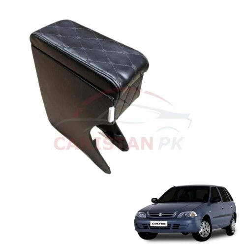 Suzuki Cultus Custom Fit Car Wooden Armrest Black 2002-16