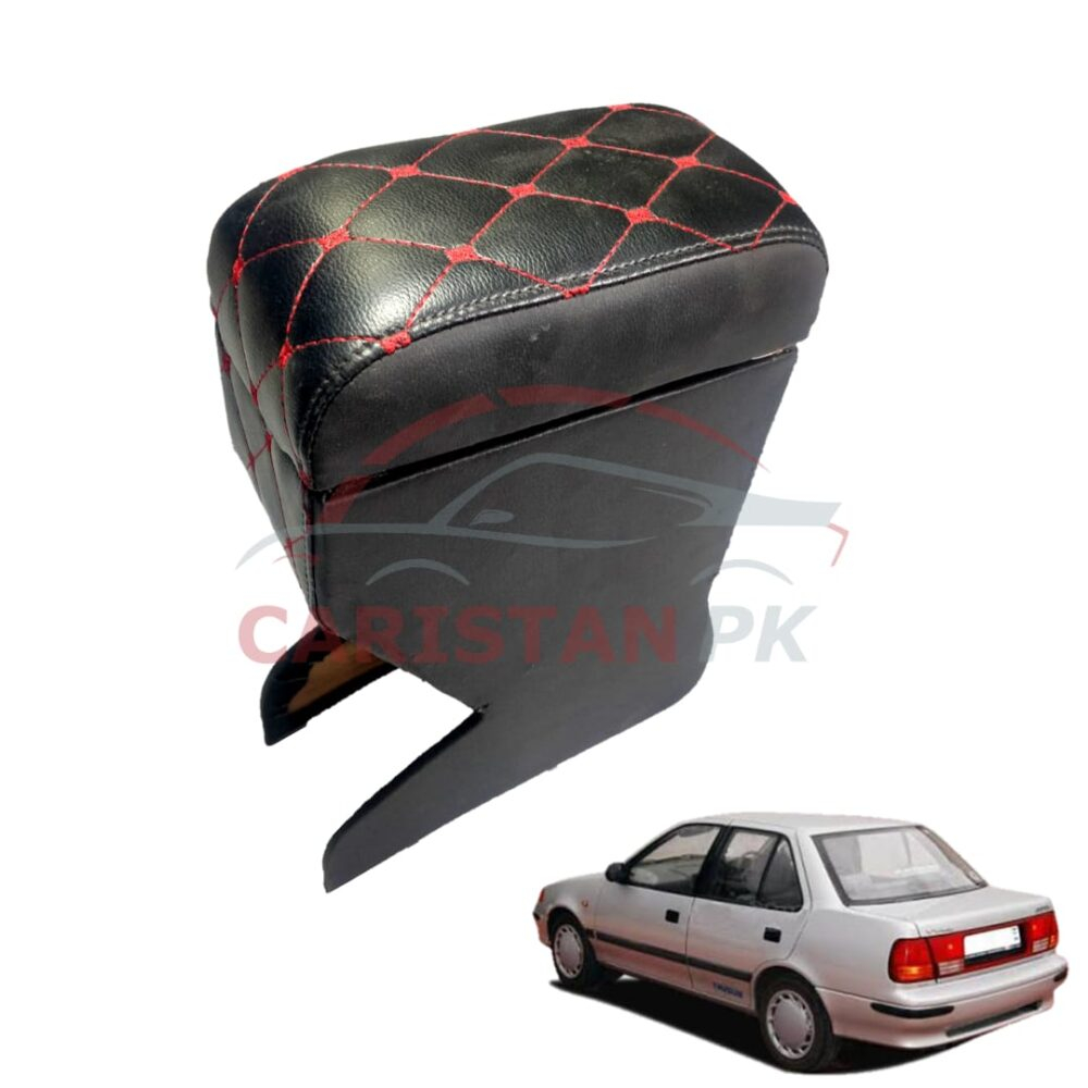 Suzuki Margalla Custom Fit Arm Rest Black With Red Stitch