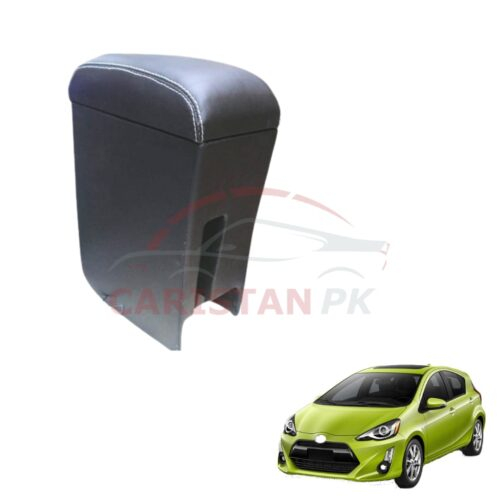 Toyota Aqua Custom Fit Car Wooden Armrest Matt Black White 2017-22 Model