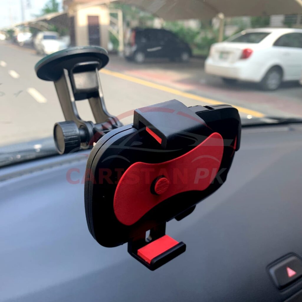Mouth Design Car Mobile Holder Red