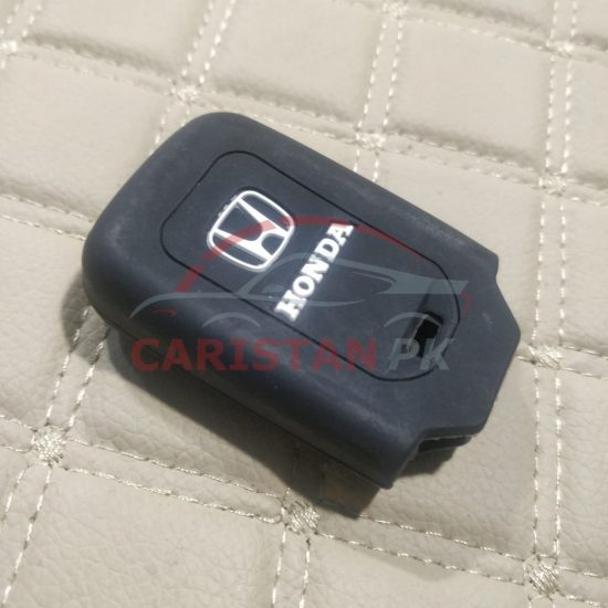 Honda Civic Black Silicone PVC Key Cover 3 Button 2016-21 2