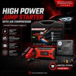 High Power Jump Starter With Air Compressor
