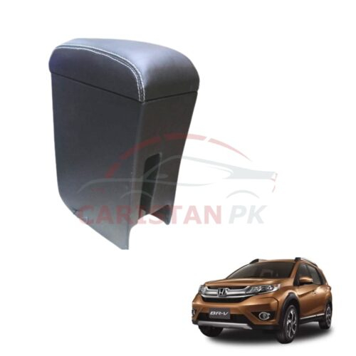Honda BRV Custom Fit Car Wooden Armrest Matt Black White
