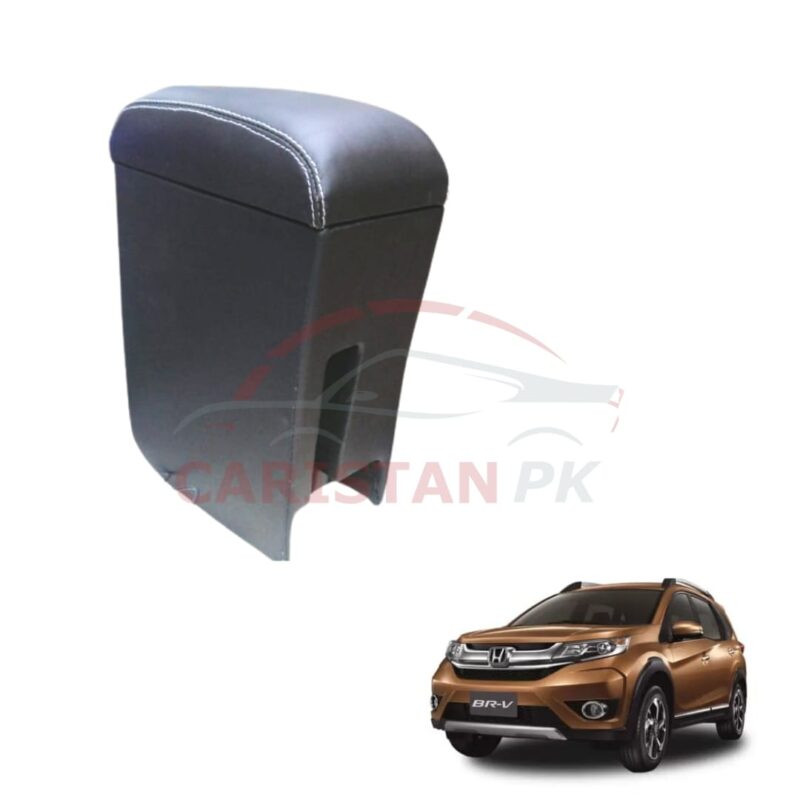 Honda BRV Custom Fit Car Wooden Armrest Matt Black White
