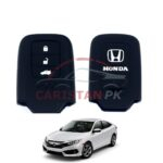Honda Civic Black Silicone PVC Key Cover 3 Button 2016-21 Model