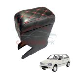 Suzuki Mehran Custom Fit Arm Rest Black With Red Stitch