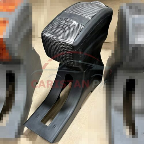 Suzuki Mehran Plastic Armrest Carbon Fiber Grey 3