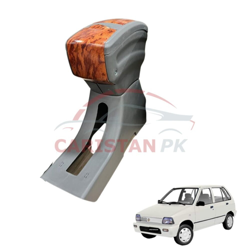 Suzuki Mehran Plastic Armrest Wooden Grey
