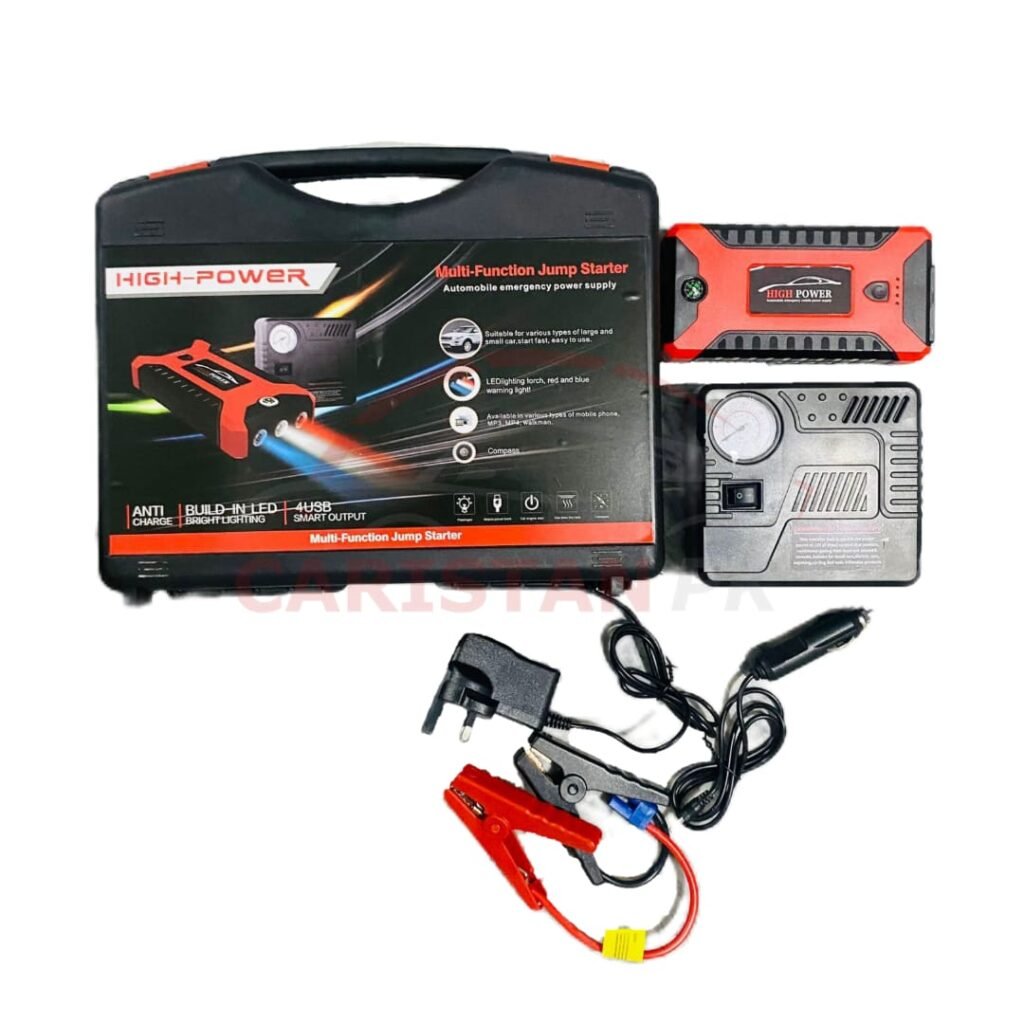High Power Jump Starter With Air Compressor