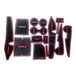 Toyota Corolla PVC Non-Slip Interior Protection Mats Red 2014-26