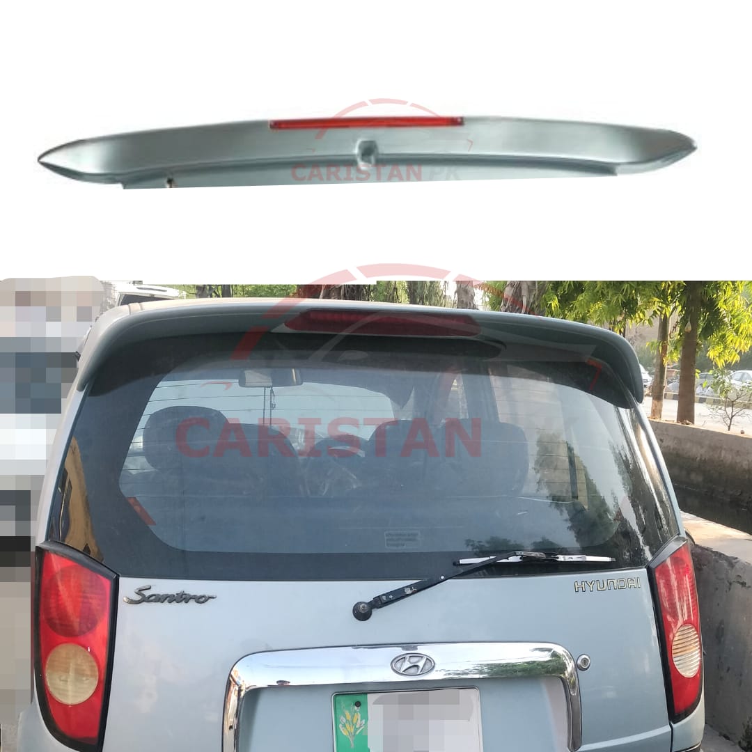 Unpainted Hyundai Santro Roof Spoiler With LED Light