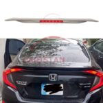 Unpainted ABS Plastic Honda Civic Turbo RS Style Spoiler With LED Light Design B Unpainted ABS Plastic Honda Civic Turbo RS Style Spoiler With LED Light Design B