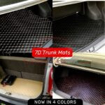 Custom Fit Diamond Stitch 7D Trunk Mat Available For Most Cars