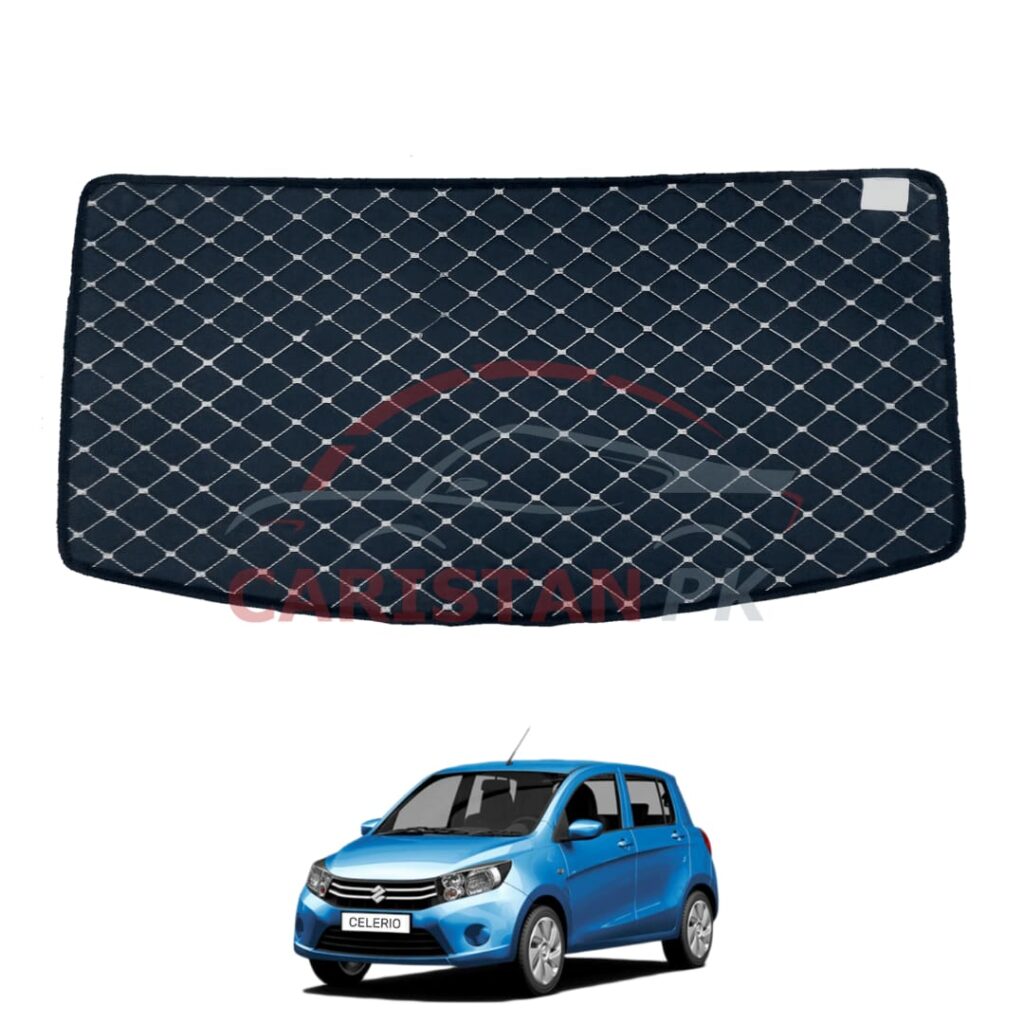 Suzuki Cultus 7D Trunk Protection Mat Black With Beige Stitch 2017-24