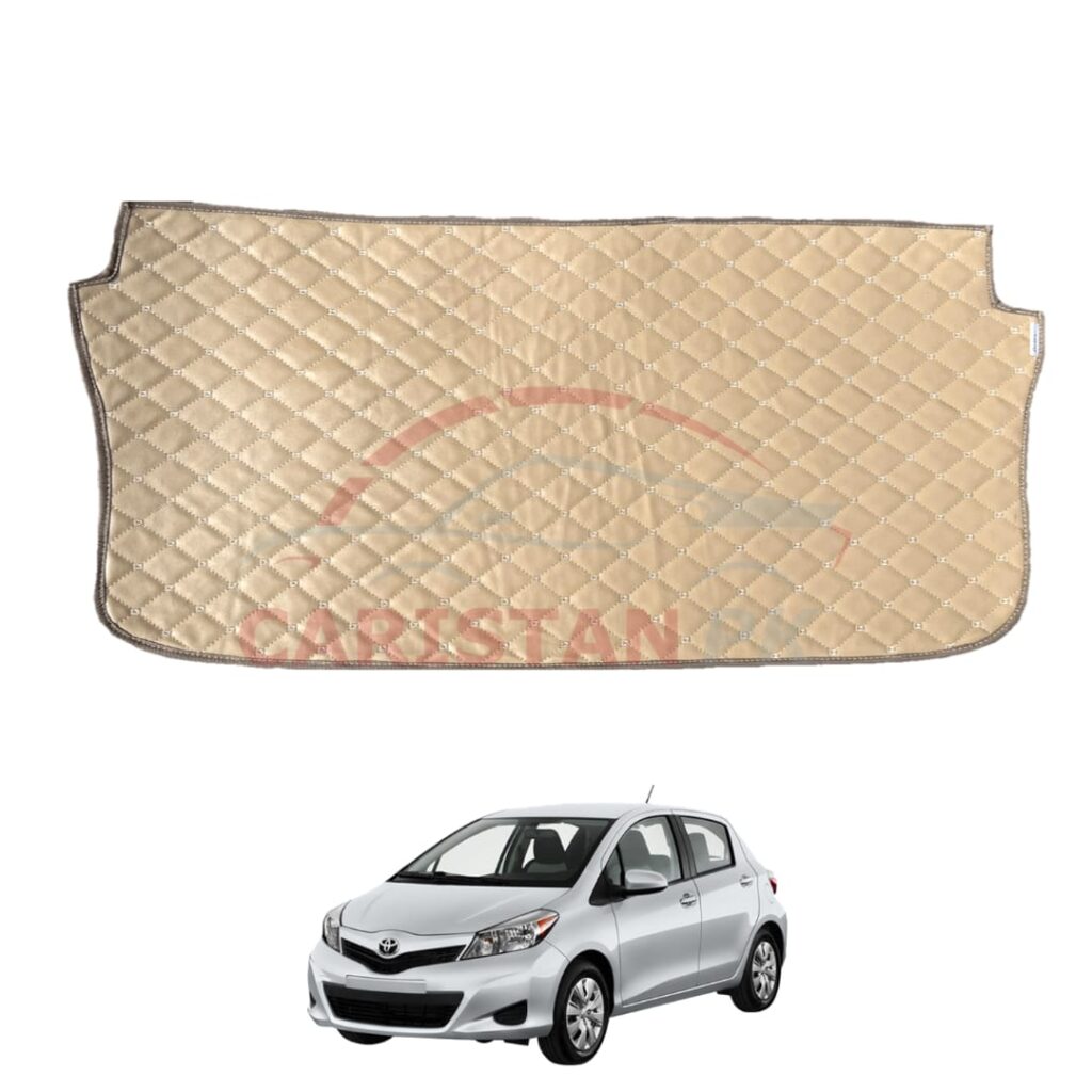 Toyota Vitz 7D Trunk Protection Mat Beige 2011-16