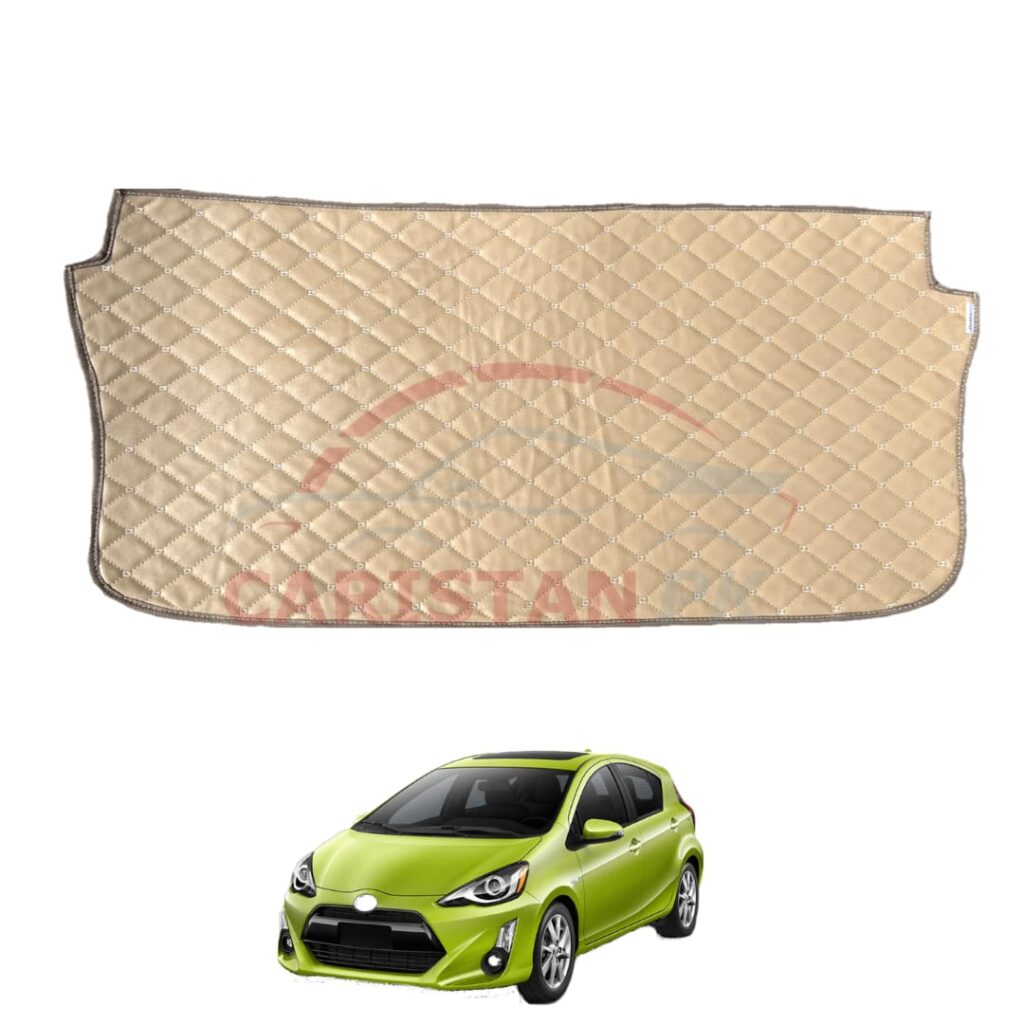 Toyota Aqua 7D Trunk Protection Mat Beige Stitch 2017-22