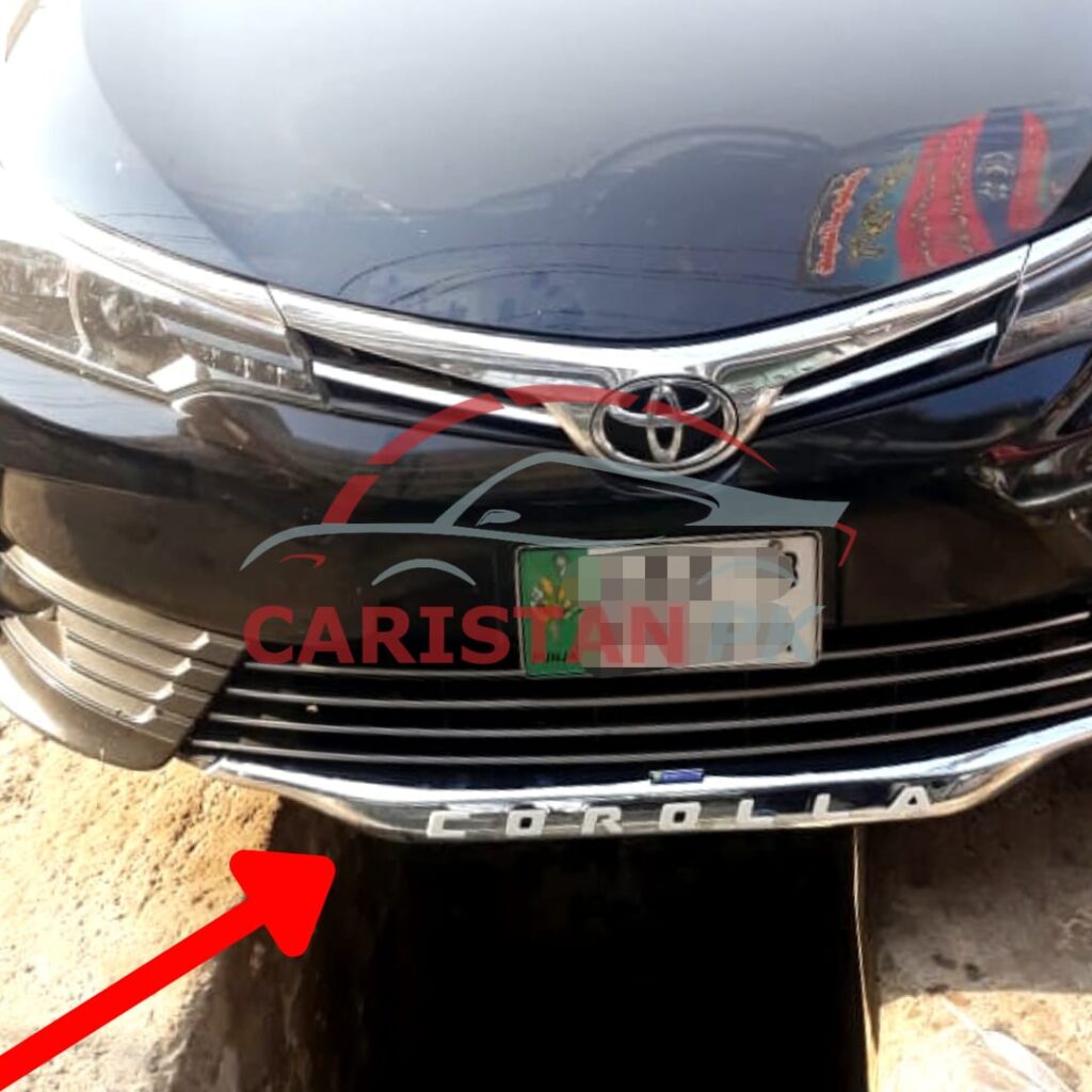 Toyota Corolla Front LED Grill Cover Chrome 2017-21