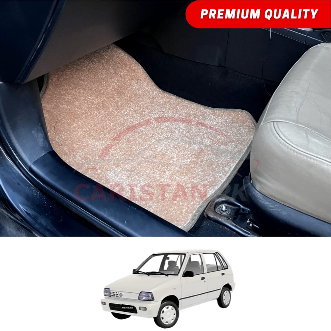 Suzuki Mehran Premium Carpet Floor Mats Beige
