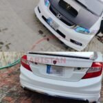 Unpainted Honda Civic Rebirth High-Grade Fiber Glass Sports Body Kit 2PC