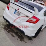 Unpainted Honda Civic Rebirth High-Grade Fiber Glass Sports Body Kit 2PC Back