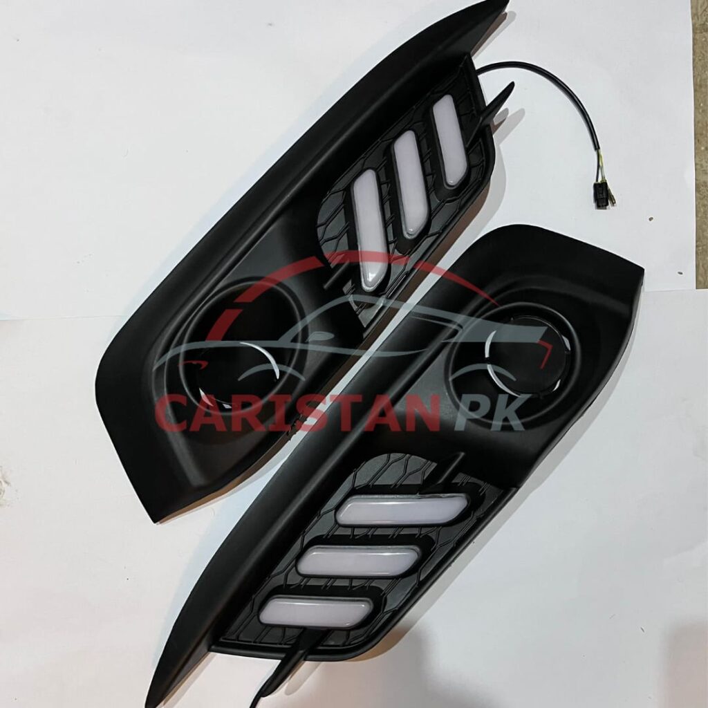 Honda Civic Fog Lamp DRL Cover Mustang Style 2016-21 3