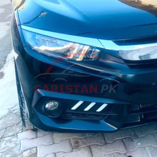 Honda Civic Fog Lamp DRL Cover Mustang Style 2016-21 3